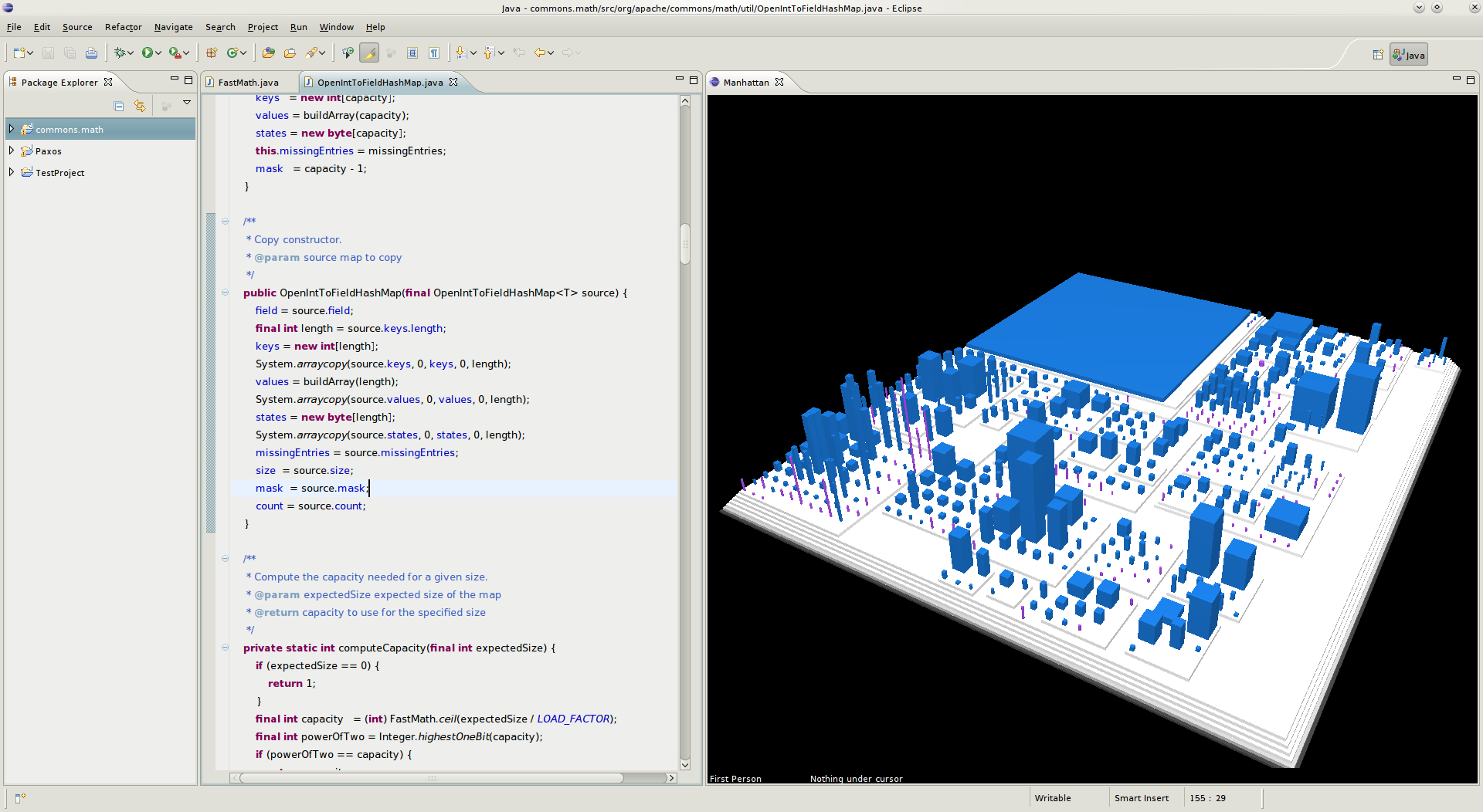 Commons Math Plugin View